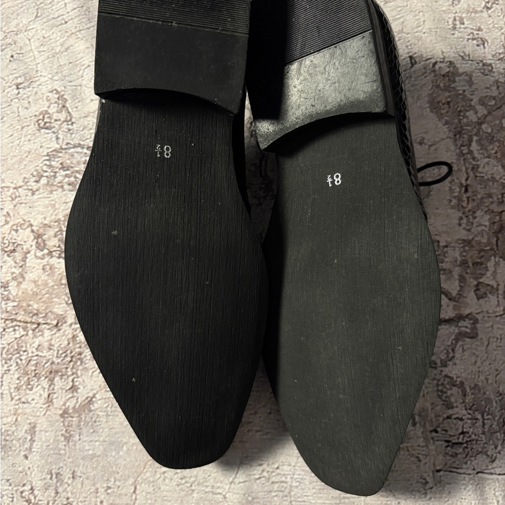 UV Signature Men’s Black Dress Shoes, Size 8.5 - Picture 3 of 6